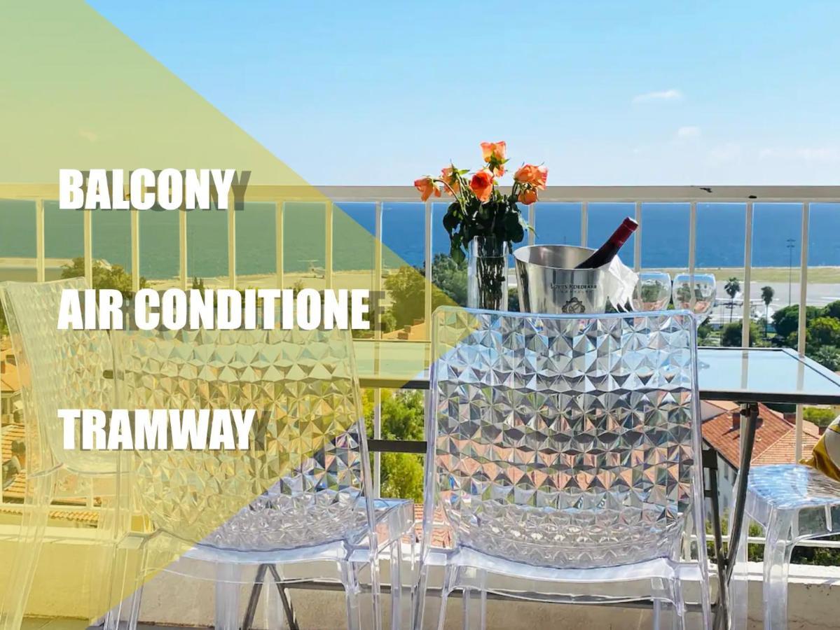 Panoramic Sea View - Air-Conditioning - Balcony - Tramway - 2 Bedrooms - Wifi - Fully Equipped Kitchen Nizza Kültér fotó
